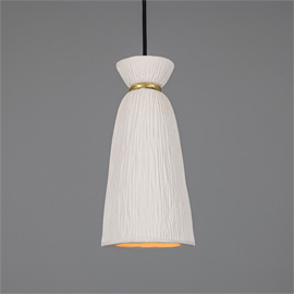 Pando 14cm Matt White Pendant Light 